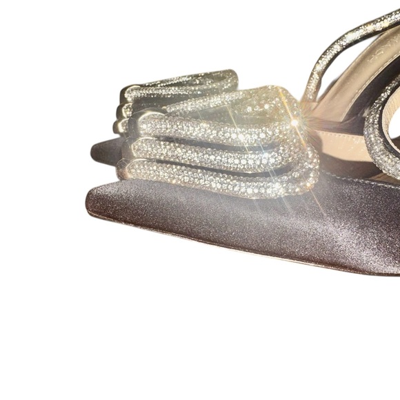 MACH & MACH Triple Heart 110 Satin Pumps US 6 - Picture 5 of 8